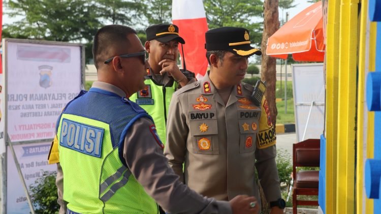 Kapolres Tegal Cek Pospam Operasi Ketupat Candi 2026 dan Pastikan Pelayanan Mudik Optimal