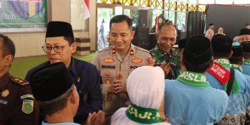 Wakapolres Tegal Hadiri Pelepasan Jamaah Calon Haji Kabupaten Tegal Tahun 2026