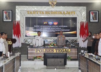 Sinergitas Lintas Sektoral Diperkuat, Polres Tegal Antisipasi Kontinjensi Jelang May Day