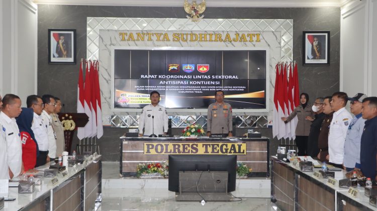 Sinergitas Lintas Sektoral Diperkuat, Polres Tegal Antisipasi Kontinjensi Jelang May Day