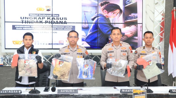 Satreskrim Polres Tegal Ungkap Kasus Kematian Bayi di Dukuhwaru