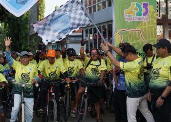 Ribuan Pesepeda Meriahkan Gowes Bareng Gawe Seneng Volume 2, Semarak Hari Jadi Kabupaten Tegal ke-425